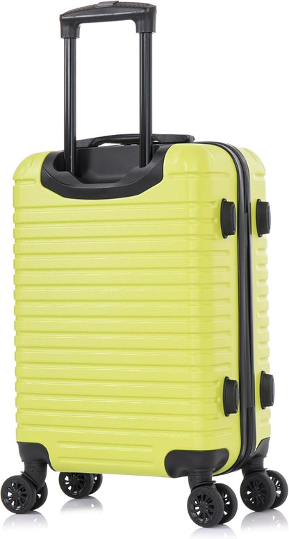 DEEP Luggage with GEL Handle | Spacious Traveling Suitcases, Travel Suitcase with Dual Spinner Wheels and Studs | 20 Inch Carry On Hardside Luggage | Blue