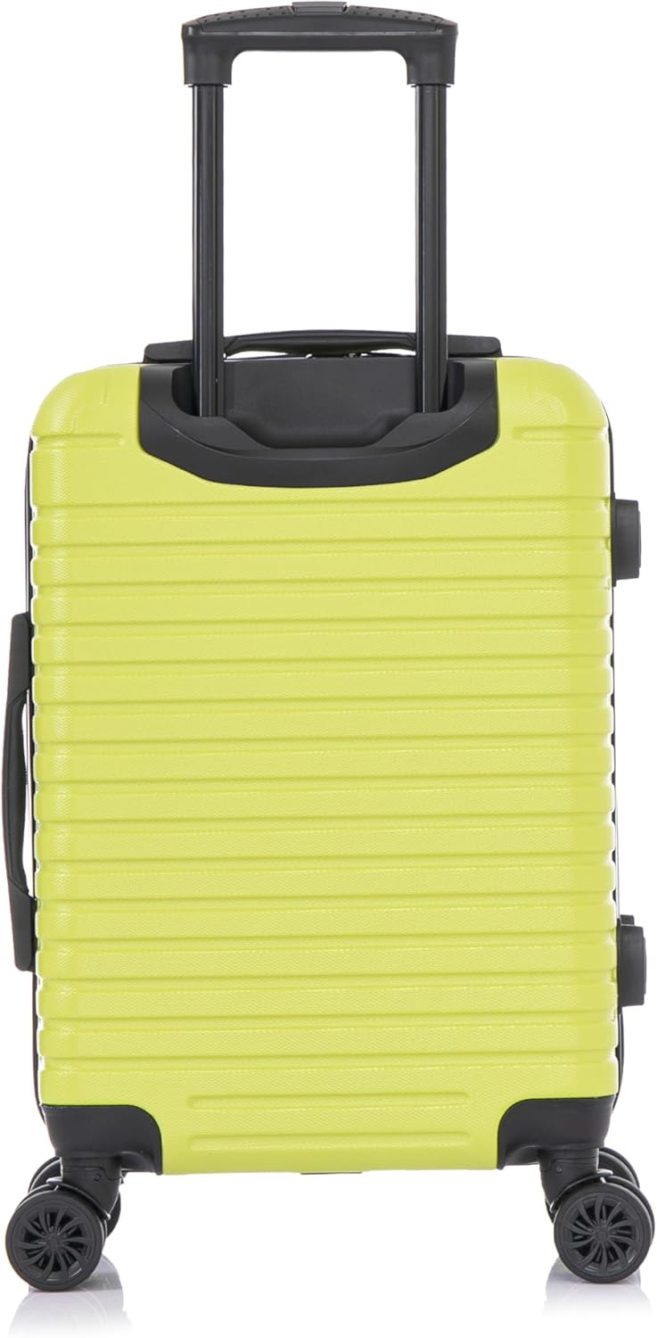 DEEP Luggage with GEL Handle | Spacious Traveling Suitcases, Travel Suitcase with Dual Spinner Wheels and Studs | 20 Inch Carry On Hardside Luggage | Blue