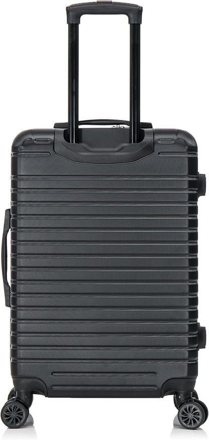 DEEP Luggage with GEL Handle | Spacious Traveling Suitcases, Travel Suitcase with Dual Spinner Wheels and Studs | 20 Inch Carry On Hardside Luggage | Blue