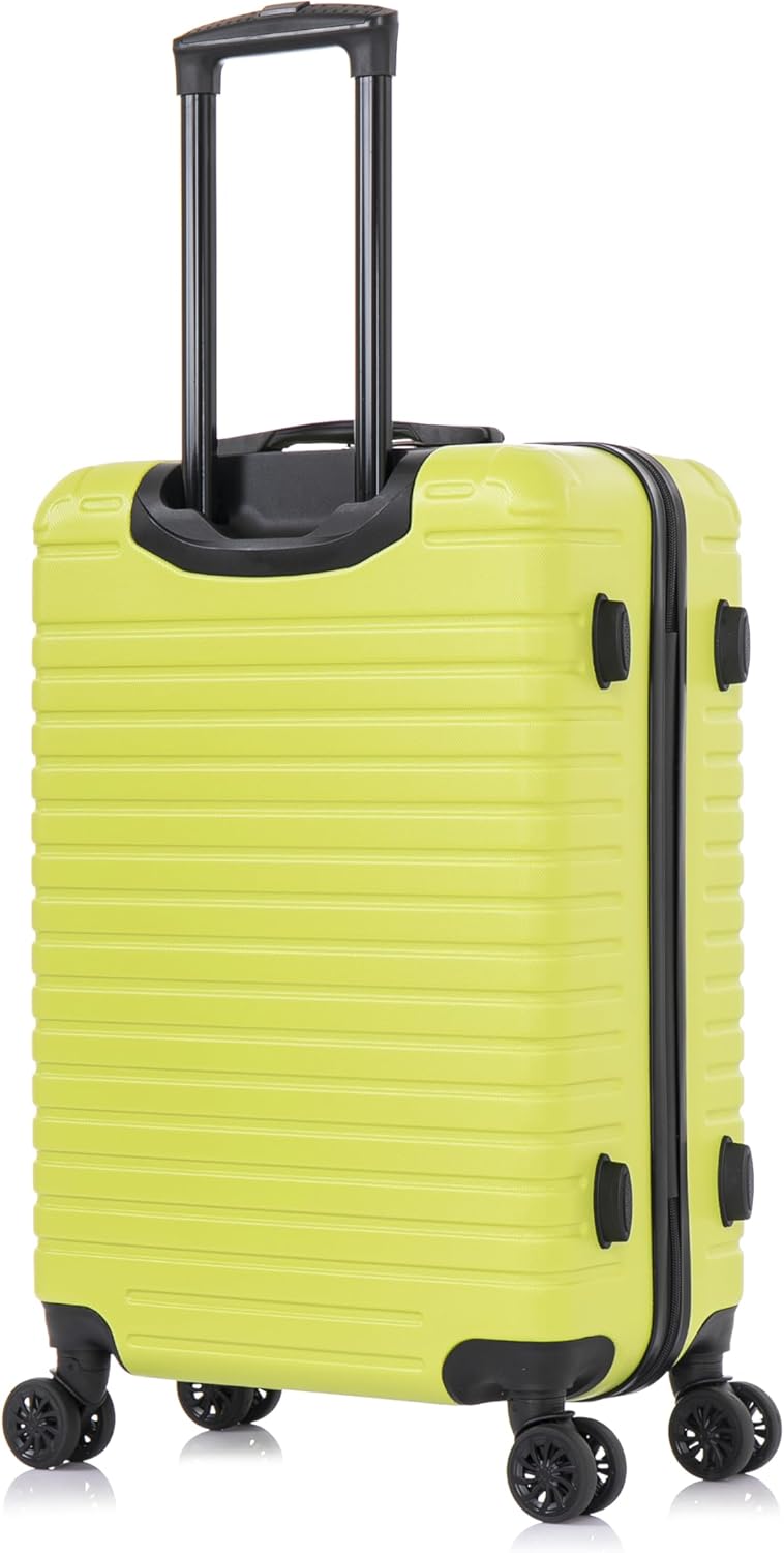 DEEP Luggage with GEL Handle | Spacious Traveling Suitcases, Travel Suitcase with Dual Spinner Wheels and Studs | 20 Inch Carry On Hardside Luggage | Blue