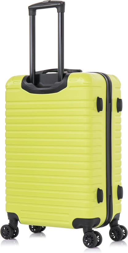 DEEP Luggage with GEL Handle | Spacious Traveling Suitcases, Travel Suitcase with Dual Spinner Wheels and Studs | 20 Inch Carry On Hardside Luggage | Blue
