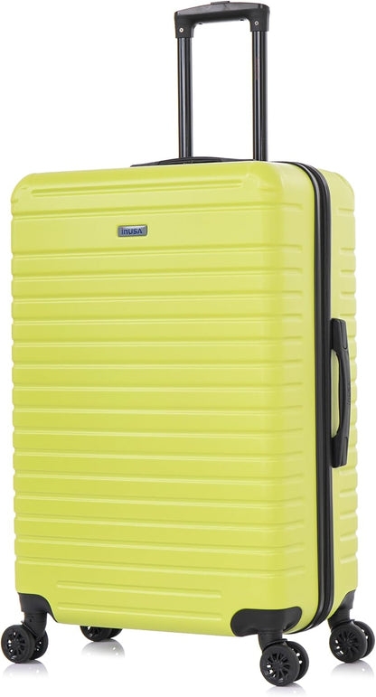 DEEP Luggage with GEL Handle | Spacious Traveling Suitcases, Travel Suitcase with Dual Spinner Wheels and Studs | 20 Inch Carry On Hardside Luggage | Blue