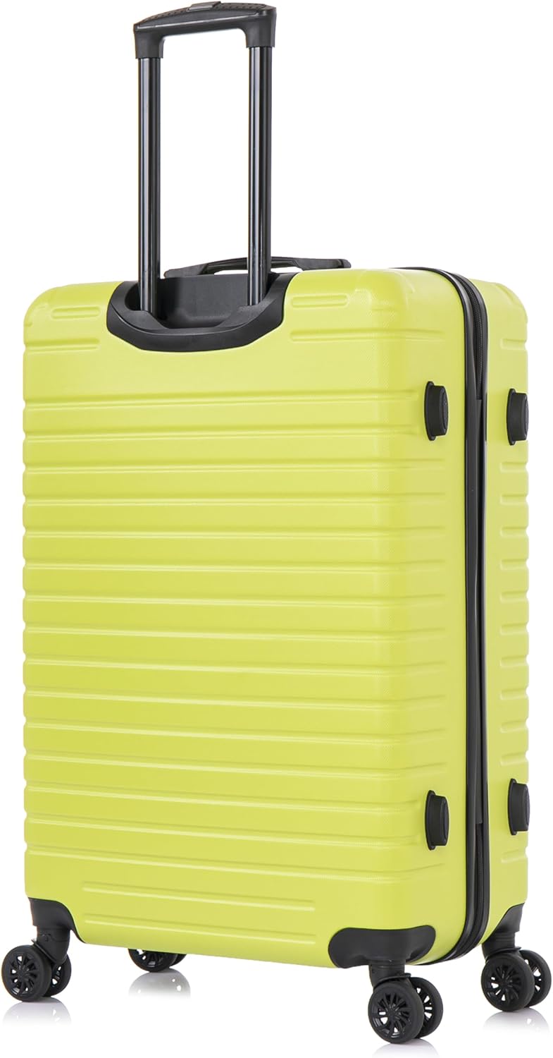 DEEP Luggage with GEL Handle | Spacious Traveling Suitcases, Travel Suitcase with Dual Spinner Wheels and Studs | 20 Inch Carry On Hardside Luggage | Blue