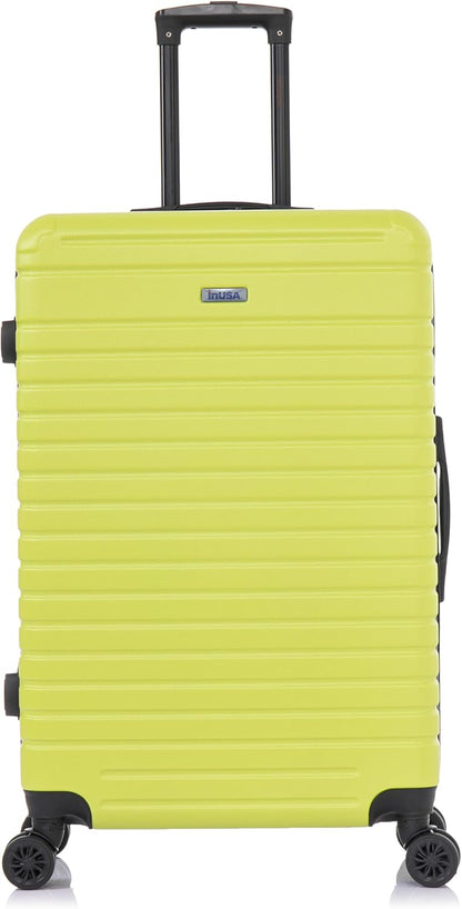 DEEP Luggage with GEL Handle | Spacious Traveling Suitcases, Travel Suitcase with Dual Spinner Wheels and Studs | 20 Inch Carry On Hardside Luggage | Blue