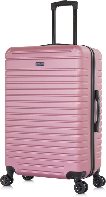 DEEP Luggage with GEL Handle | Spacious Traveling Suitcases, Travel Suitcase with Dual Spinner Wheels and Studs | 20 Inch Carry On Hardside Luggage | Blue