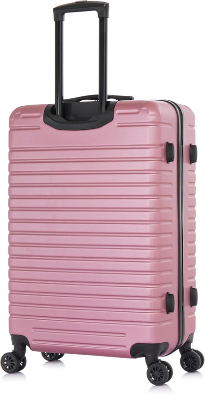 DEEP Luggage with GEL Handle | Spacious Traveling Suitcases, Travel Suitcase with Dual Spinner Wheels and Studs | 20 Inch Carry On Hardside Luggage | Blue