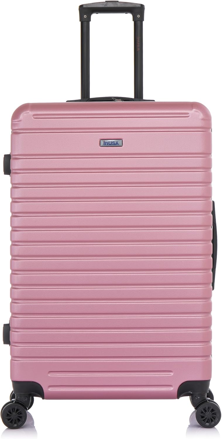 DEEP Luggage with GEL Handle | Spacious Traveling Suitcases, Travel Suitcase with Dual Spinner Wheels and Studs | 20 Inch Carry On Hardside Luggage | Blue