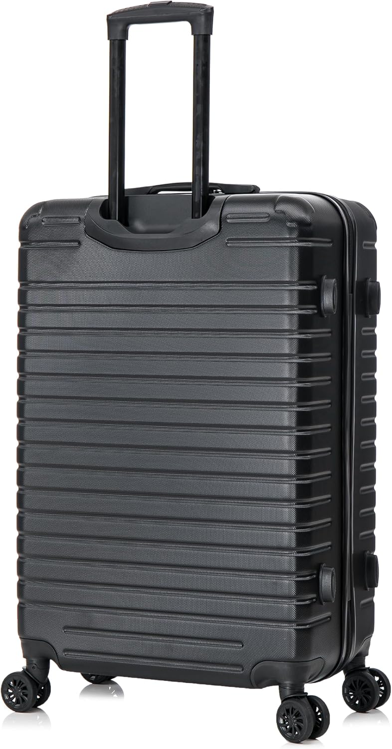 DEEP Luggage with GEL Handle | Spacious Traveling Suitcases, Travel Suitcase with Dual Spinner Wheels and Studs | 20 Inch Carry On Hardside Luggage | Blue