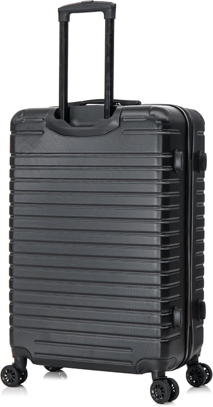 DEEP Luggage with GEL Handle | Spacious Traveling Suitcases, Travel Suitcase with Dual Spinner Wheels and Studs | 20 Inch Carry On Hardside Luggage | Blue