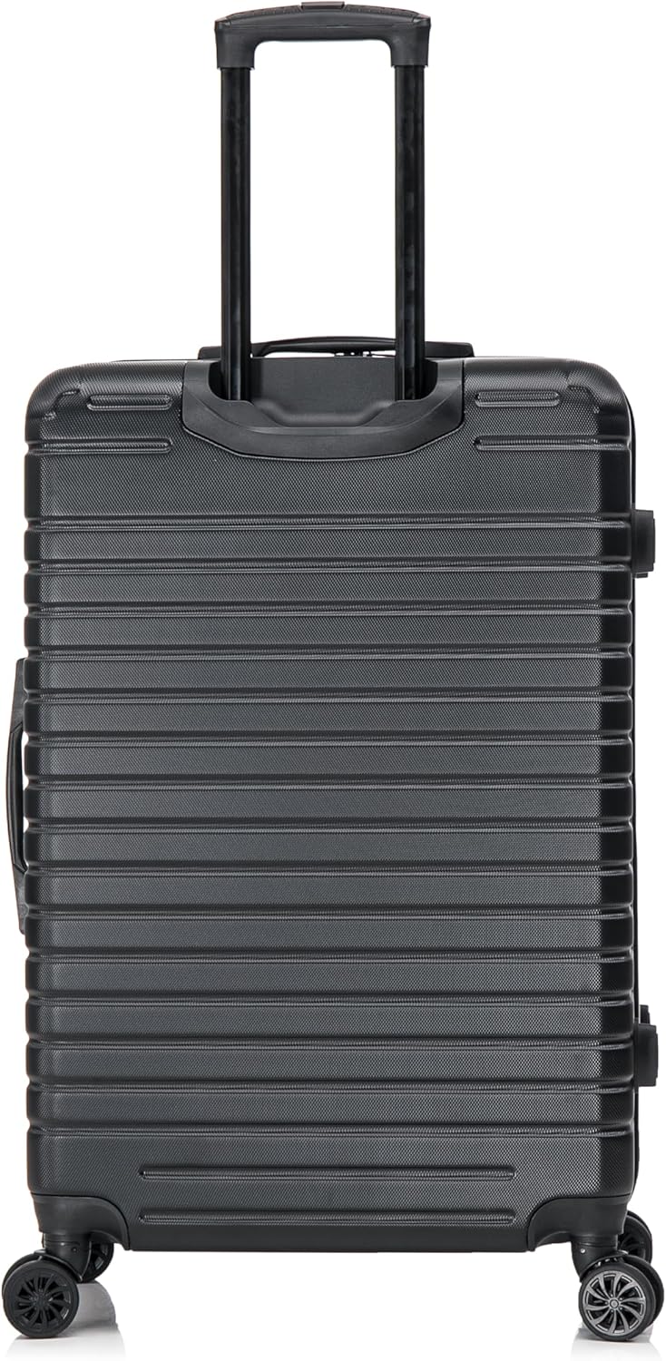 DEEP Luggage with GEL Handle | Spacious Traveling Suitcases, Travel Suitcase with Dual Spinner Wheels and Studs | 20 Inch Carry On Hardside Luggage | Blue