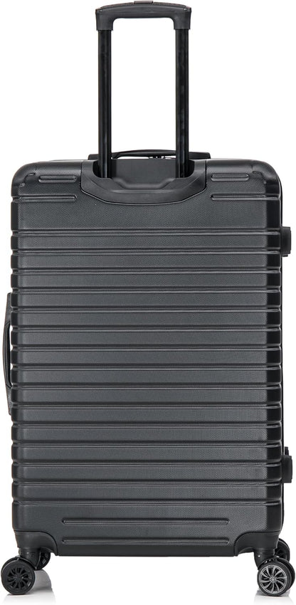 DEEP Luggage with GEL Handle | Spacious Traveling Suitcases, Travel Suitcase with Dual Spinner Wheels and Studs | 20 Inch Carry On Hardside Luggage | Blue
