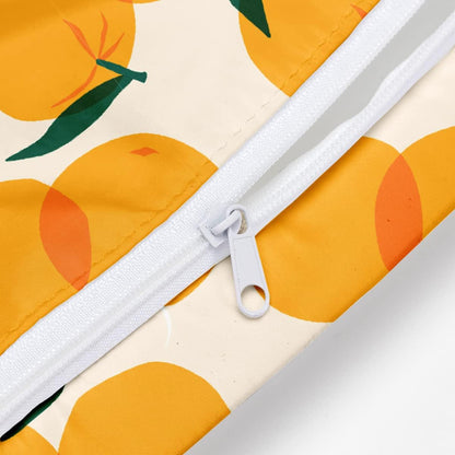 Wet Bag, Wet Dry Bag, Wet Bag for Swimsuit, Travel, Beach, Pool, Diapers, Dirty Yoga Gym Clothes, Makeup Bag, Waterproof Reusable Fruit Decor Orange Strawberry