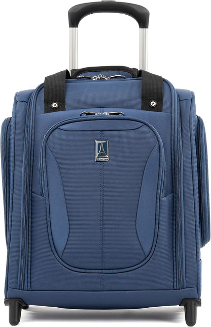 Tourlite Softside Lightweight Rolling Underseat Compact Carry-On Upright 2 Wheel Bag, Men and Women, Black, 15-Inch
