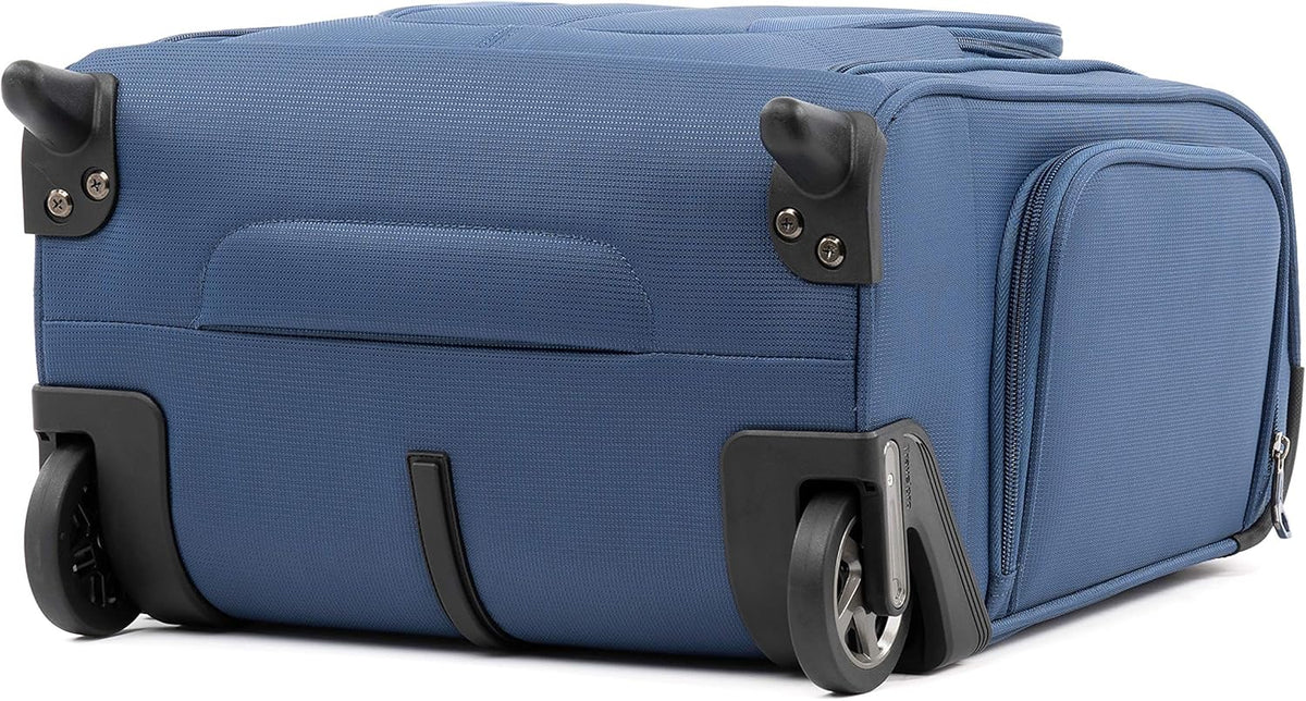 Tourlite Softside Lightweight Rolling Underseat Compact Carry-On Upright 2 Wheel Bag, Men and Women, Black, 15-Inch