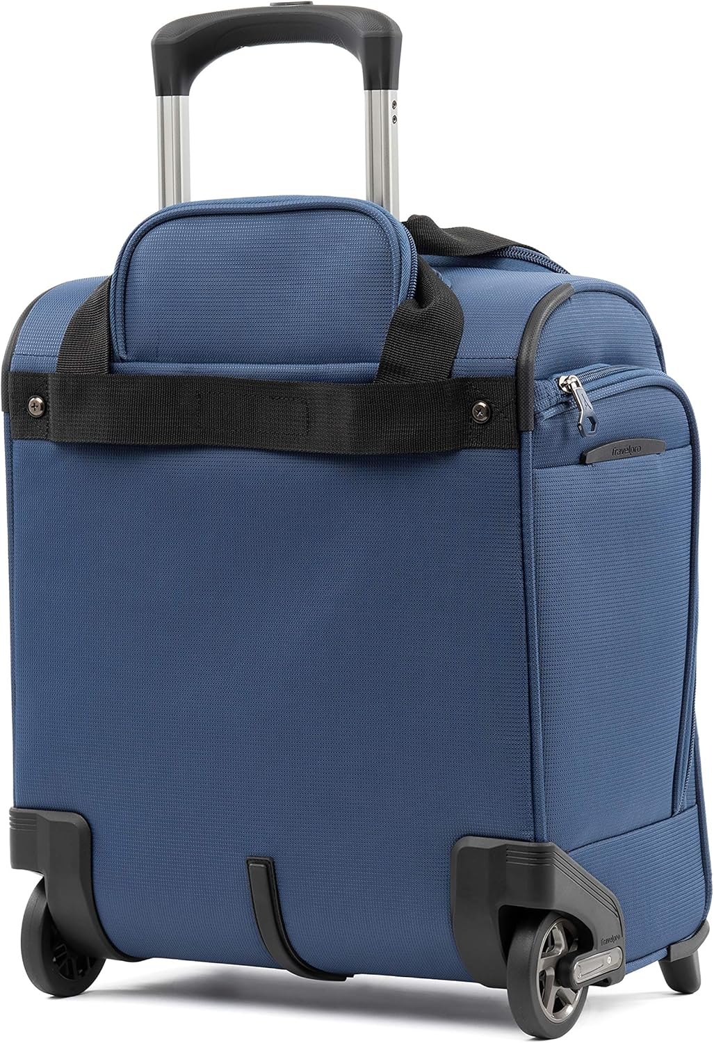 Tourlite Softside Lightweight Rolling Underseat Compact Carry-On Upright 2 Wheel Bag, Men and Women, Black, 15-Inch