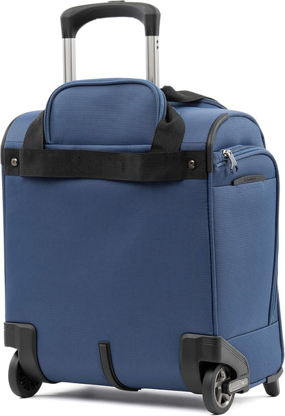 Tourlite Softside Lightweight Rolling Underseat Compact Carry-On Upright 2 Wheel Bag, Men and Women, Black, 15-Inch
