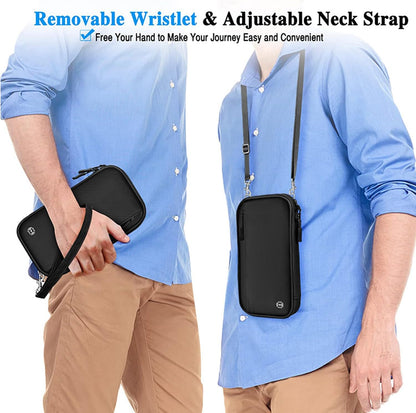 RFID Blocking Family Passport Holder, Multi-functional Travel Document Organizer, for Women, Men, and Families