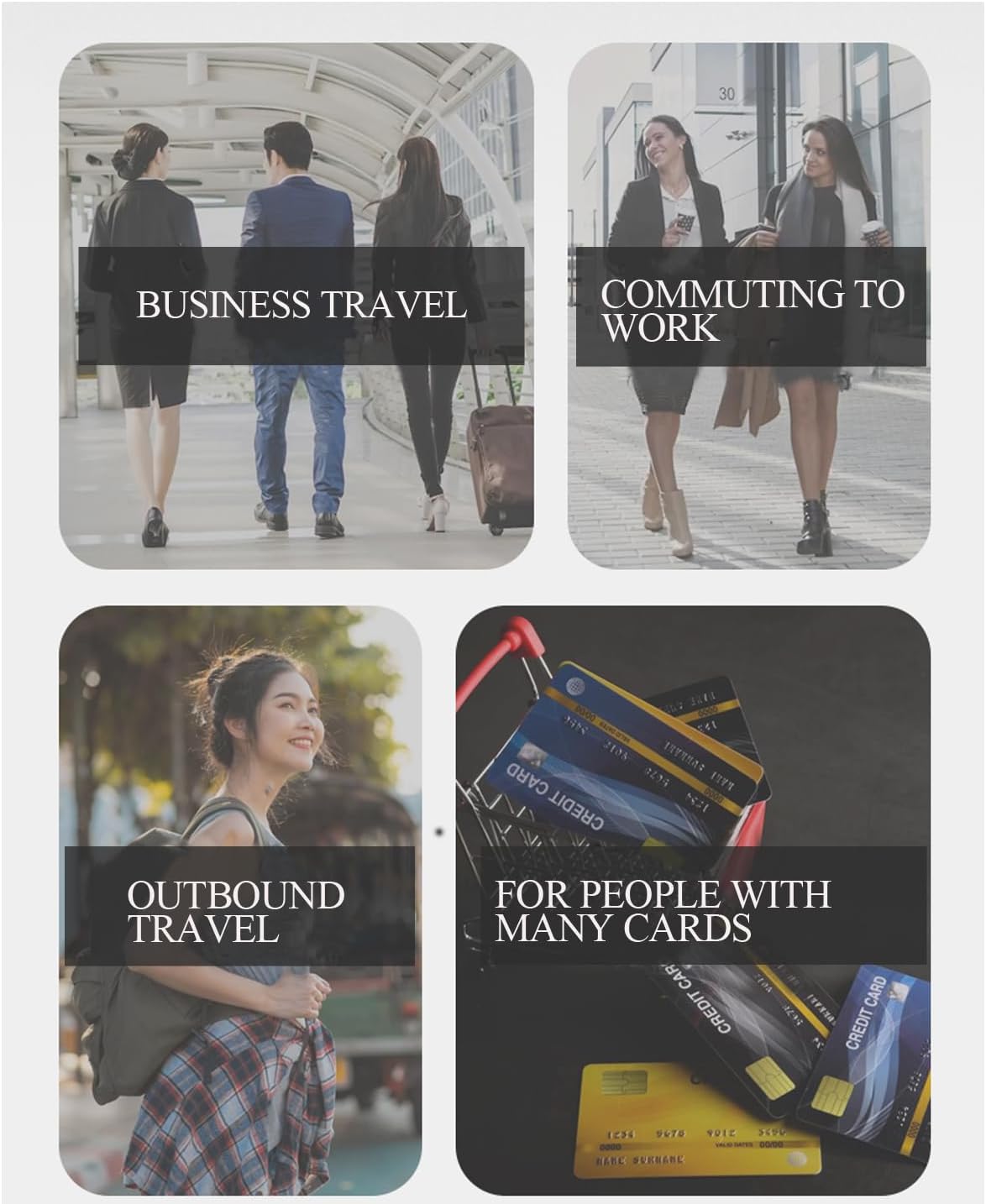 RFID Blocking Family Passport Holder, Multi-functional Travel Document Organizer, for Women, Men, and Families