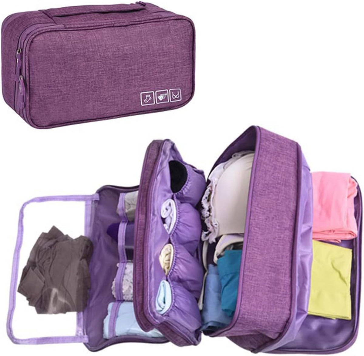 Travel Multi-Function Underwear Storage Bag Portable Bra Socks Lingerie Accessories Pack Cube Toiletry Bags