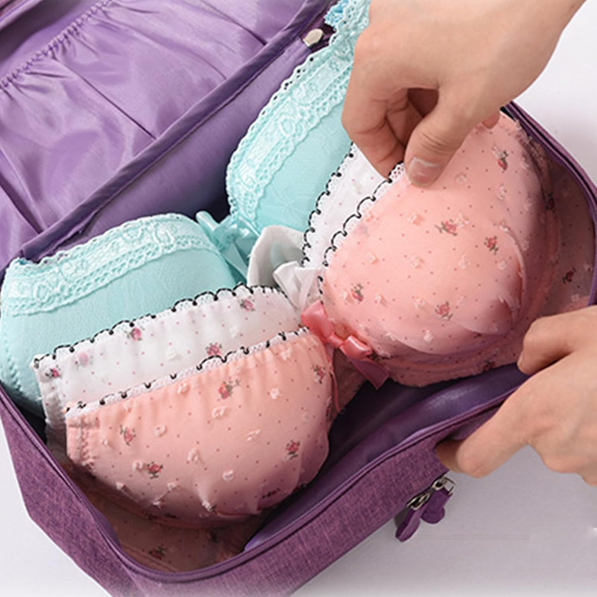 Travel Multi-Function Underwear Storage Bag Portable Bra Socks Lingerie Accessories Pack Cube Toiletry Bags