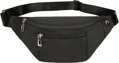 Fanny Pack for Men & Women, Fashion Waterproof Waist Packs with Adjustable Belt, Casual Bag Bum Bags for Travel Sports Running.