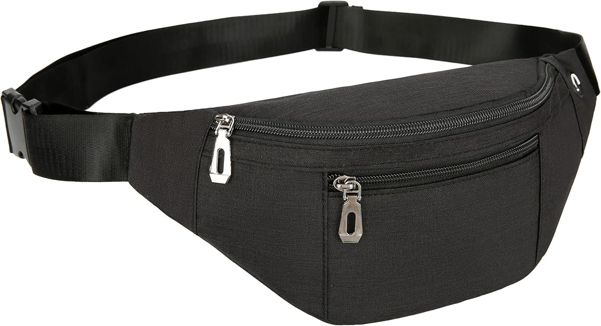 Fanny Pack for Men & Women, Fashion Waterproof Waist Packs with Adjustable Belt, Casual Bag Bum Bags for Travel Sports Running.