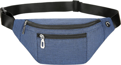 Fanny Pack for Men & Women, Fashion Waterproof Waist Packs with Adjustable Belt, Casual Bag Bum Bags for Travel Sports Running.