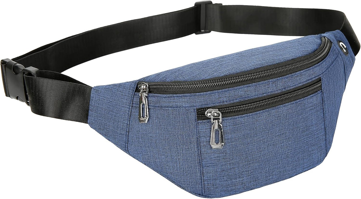 Fanny Pack for Men & Women, Fashion Waterproof Waist Packs with Adjustable Belt, Casual Bag Bum Bags for Travel Sports Running.