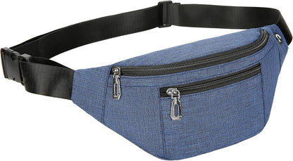 Fanny Pack for Men & Women, Fashion Waterproof Waist Packs with Adjustable Belt, Casual Bag Bum Bags for Travel Sports Running.
