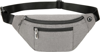 Fanny Pack for Men & Women, Fashion Waterproof Waist Packs with Adjustable Belt, Casual Bag Bum Bags for Travel Sports Running.