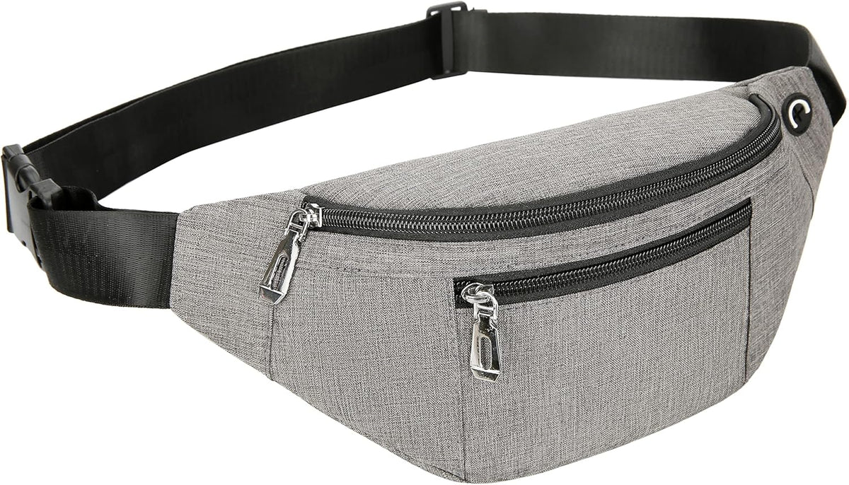 Fanny Pack for Men & Women, Fashion Waterproof Waist Packs with Adjustable Belt, Casual Bag Bum Bags for Travel Sports Running.