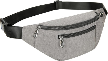 Fanny Pack for Men & Women, Fashion Waterproof Waist Packs with Adjustable Belt, Casual Bag Bum Bags for Travel Sports Running.