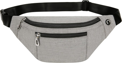 Fanny Pack for Men & Women, Fashion Waterproof Waist Packs with Adjustable Belt, Casual Bag Bum Bags for Travel Sports Running.