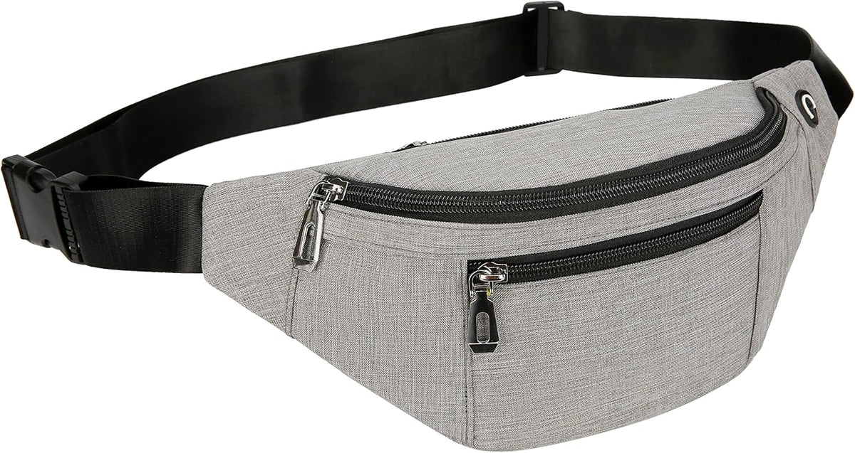 Fanny Pack for Men & Women, Fashion Waterproof Waist Packs with Adjustable Belt, Casual Bag Bum Bags for Travel Sports Running.