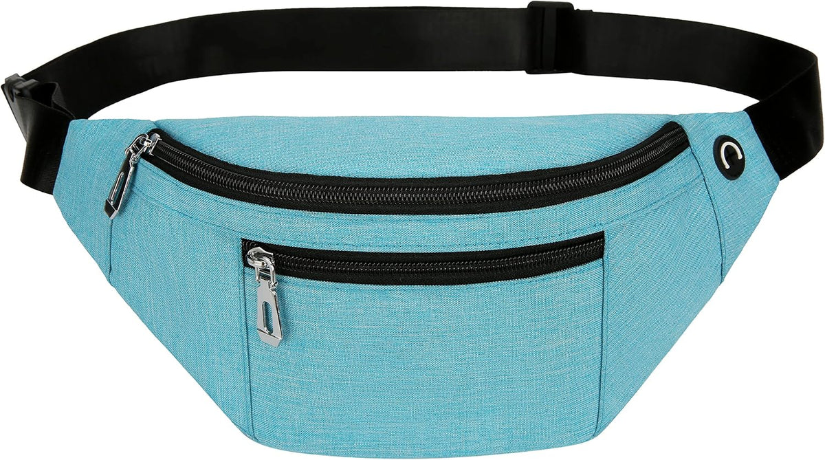 Fanny Pack for Men & Women, Fashion Waterproof Waist Packs with Adjustable Belt, Casual Bag Bum Bags for Travel Sports Running.