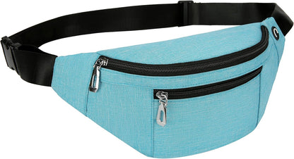 Fanny Pack for Men & Women, Fashion Waterproof Waist Packs with Adjustable Belt, Casual Bag Bum Bags for Travel Sports Running.