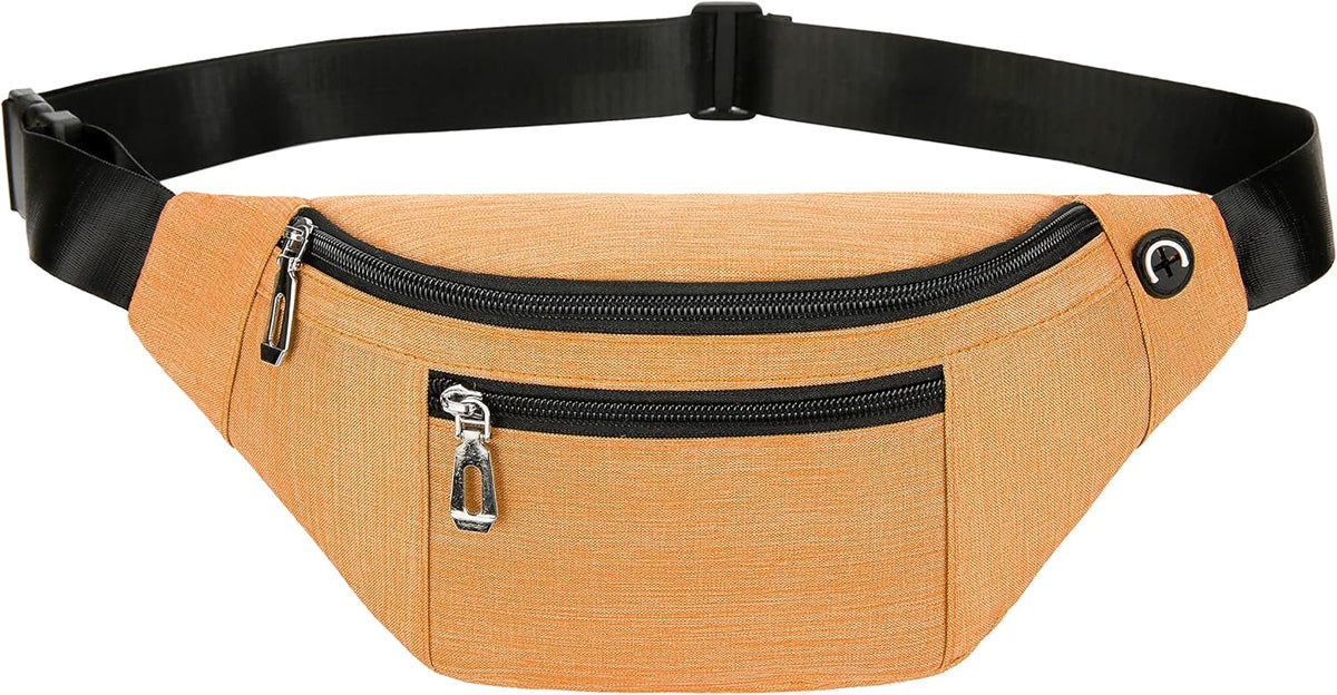 Fanny Pack for Men & Women, Fashion Waterproof Waist Packs with Adjustable Belt, Casual Bag Bum Bags for Travel Sports Running.