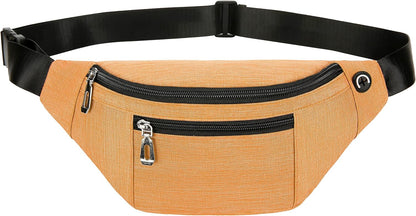 Fanny Pack for Men & Women, Fashion Waterproof Waist Packs with Adjustable Belt, Casual Bag Bum Bags for Travel Sports Running.