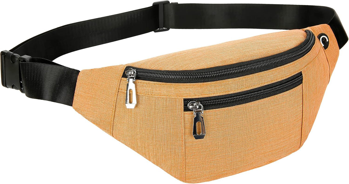 Fanny Pack for Men & Women, Fashion Waterproof Waist Packs with Adjustable Belt, Casual Bag Bum Bags for Travel Sports Running.