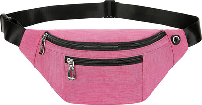 Fanny Pack for Men & Women, Fashion Waterproof Waist Packs with Adjustable Belt, Casual Bag Bum Bags for Travel Sports Running.