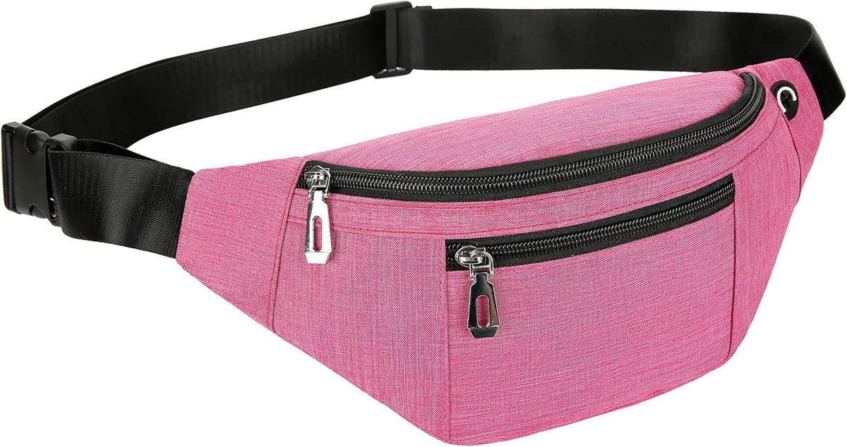 Fanny Pack for Men & Women, Fashion Waterproof Waist Packs with Adjustable Belt, Casual Bag Bum Bags for Travel Sports Running.
