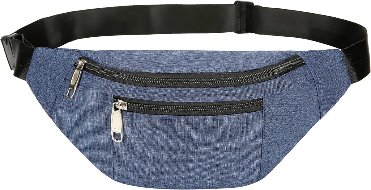 Fanny Pack for Men & Women, Fashion Waterproof Waist Packs with Adjustable Belt, Casual Bag Bum Bags for Travel Sports Running.