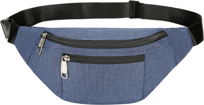 Fanny Pack for Men & Women, Fashion Waterproof Waist Packs with Adjustable Belt, Casual Bag Bum Bags for Travel Sports Running.
