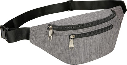 Fanny Pack for Men & Women, Fashion Waterproof Waist Packs with Adjustable Belt, Casual Bag Bum Bags for Travel Sports Running.