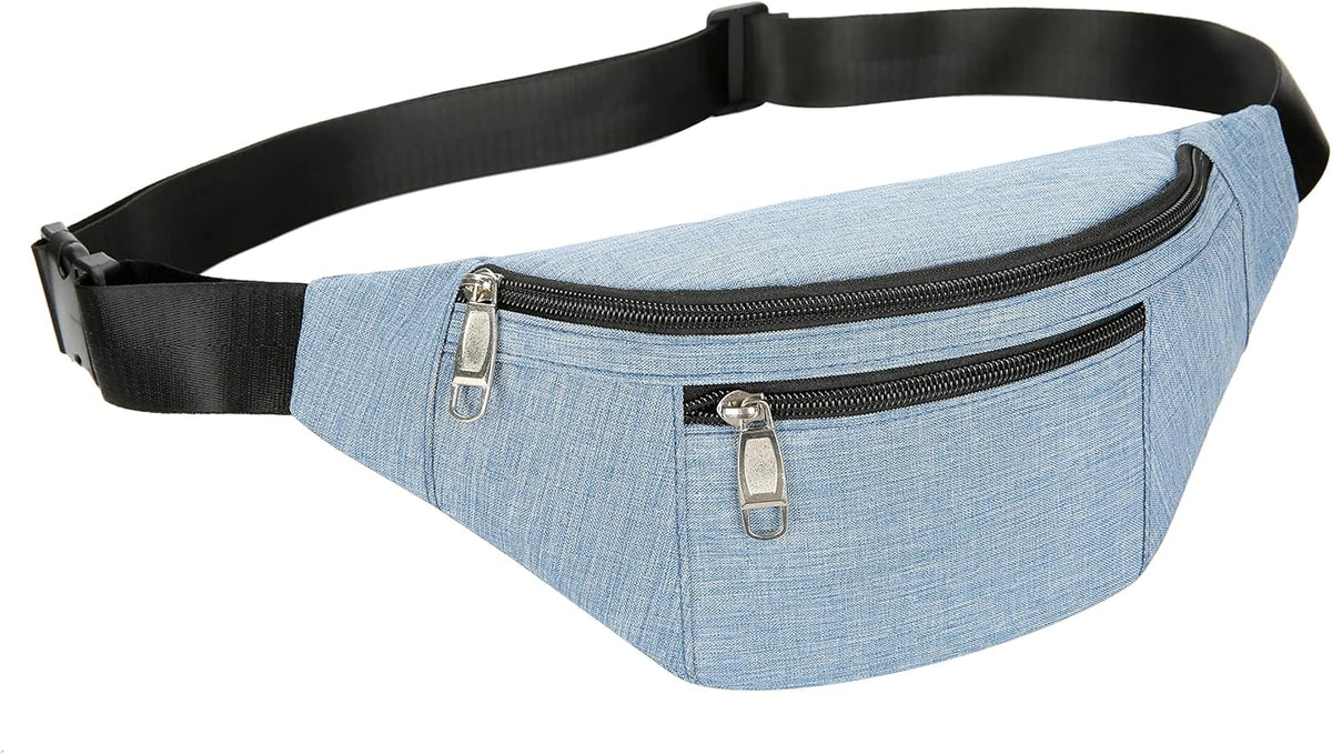 Fanny Pack for Men & Women, Fashion Waterproof Waist Packs with Adjustable Belt, Casual Bag Bum Bags for Travel Sports Running.