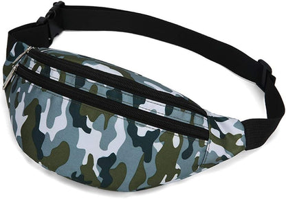Fanny Pack for Men & Women, Fashion Waterproof Waist Packs with Adjustable Belt, Casual Bag Bum Bags for Travel Sports Running.