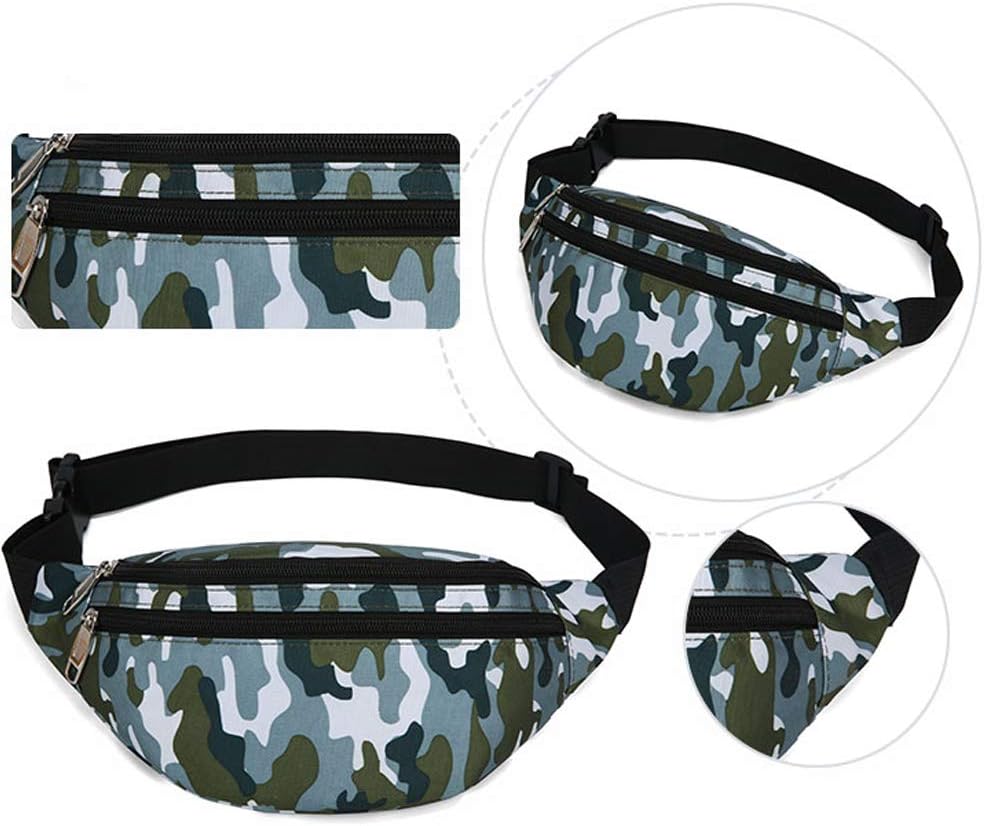 Fanny Pack for Men & Women, Fashion Waterproof Waist Packs with Adjustable Belt, Casual Bag Bum Bags for Travel Sports Running.