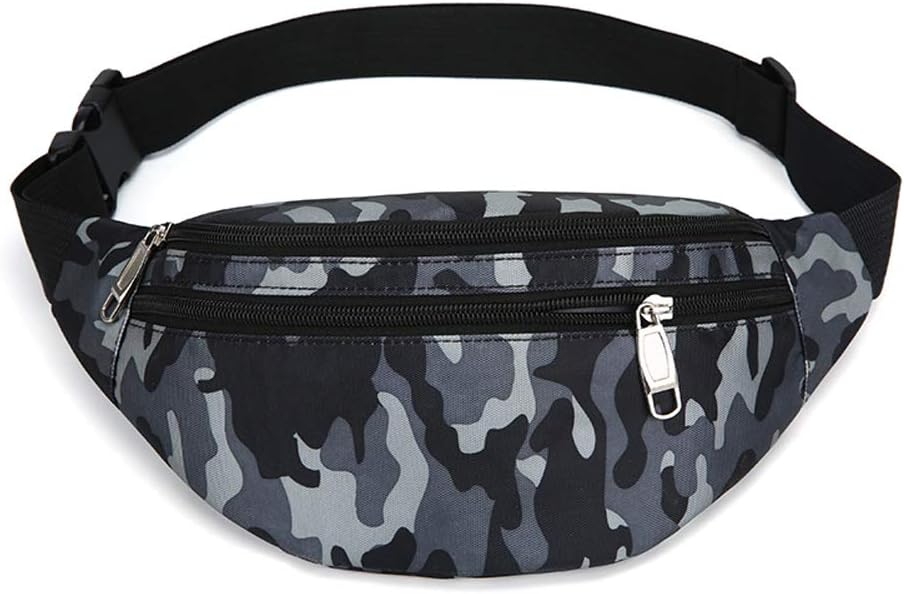Fanny Pack for Men & Women, Fashion Waterproof Waist Packs with Adjustable Belt, Casual Bag Bum Bags for Travel Sports Running.