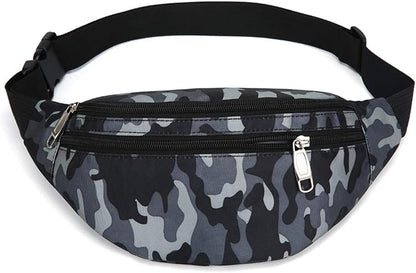 Fanny Pack for Men & Women, Fashion Waterproof Waist Packs with Adjustable Belt, Casual Bag Bum Bags for Travel Sports Running.