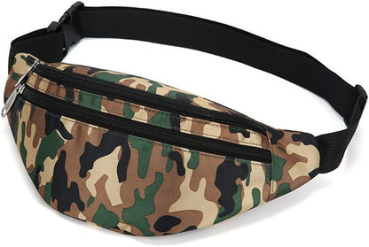 Fanny Pack for Men & Women, Fashion Waterproof Waist Packs with Adjustable Belt, Casual Bag Bum Bags for Travel Sports Running.